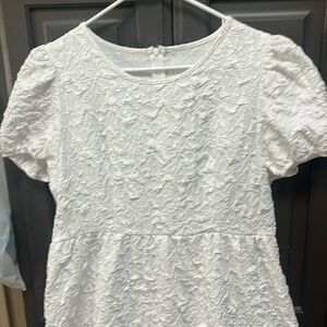 Solid white dress size extra large